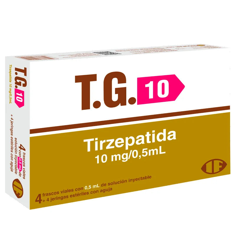 T.G. 10 Tirzepatida 10 mg/0,5 ml - Frasco de solução injetável