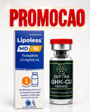 LIPOLESS MD 15mg + GHK-CU 100mg ZEPTRA (AGUA BAC INCLUSO)